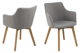 Комплект из 2-х стульев Granada, серый/цвет дуба цена и информация | Стулья для кухни и столовой | hansapost.ee