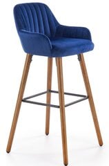 Барный стул Halmar H93, синий / цвет дуба цена и информация | Стулья для кухни и столовой | hansapost.ee