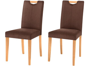 Комплект из 2-х стульев Sawyer, коричневый/цвет дуба цена и информация | Стулья для кухни и столовой | hansapost.ee