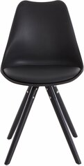 Комплект из 2-х стульев Brenda, черный цена и информация | Стулья для кухни и столовой | hansapost.ee