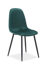 4-tooli komplekt Fox Velvet, roheline/must hind ja info | Signal Meble Köögimööbel | hansapost.ee