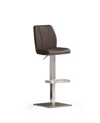 Барный-полубарный стул MC Akcent Naomi, коричневый/серебристый цена и информация | Стулья для кухни и столовой | hansapost.ee