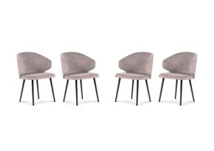 Набор из 4-х стульев Windsor and Co Nemesis, розовый цена и информация | Стулья для кухни и столовой | hansapost.ee