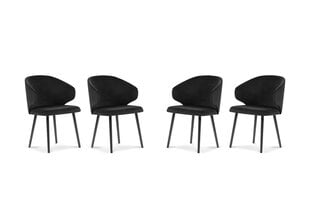 Набор из 4-х стульев Windsor and Co Nemesis, черный цена и информация | Стулья для кухни и столовой | hansapost.ee