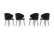 4-tooli komplekt Windsor and Co Nemesis, must hind ja info | Köögitoolid, söögitoolid | hansapost.ee
