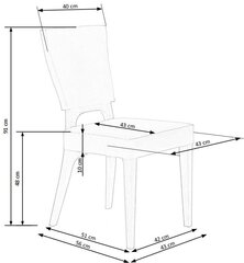 2-tooli komplekt Halmar Wenanty, hall hind ja info | Halmar Köögimööbel | hansapost.ee