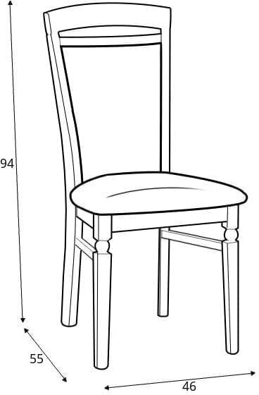 2 tooli komplekt BRW Bawaria, pruun/helepruun hind ja info | Köögitoolid, söögitoolid | hansapost.ee