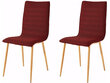 2-tooli komplekt Notio Living Porter, punane цена и информация | Köögitoolid, söögitoolid | hansapost.ee