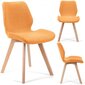 4-tooli komplekt NORE SJ.0159, oranž hind ja info | Köögitoolid, söögitoolid | hansapost.ee