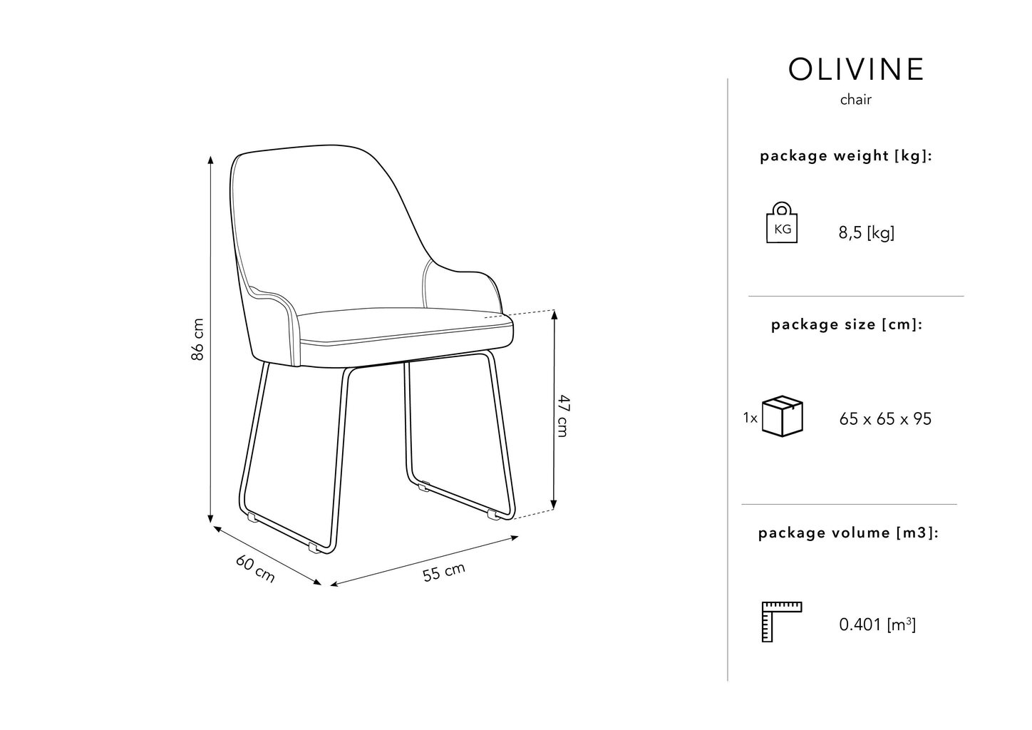 Tool Micadoni Home Olivine, kollane цена и информация | Köögitoolid, söögitoolid | hansapost.ee