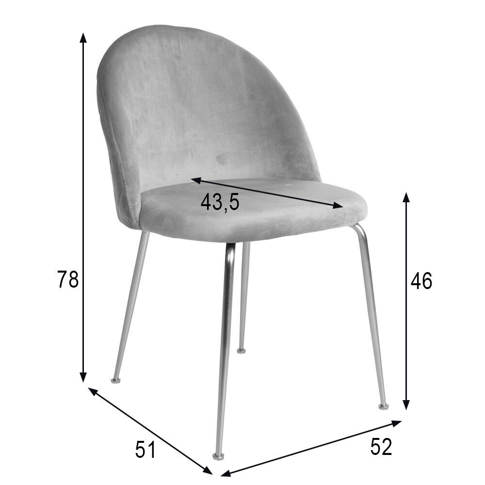 2-tooliga komplekt Geneve цена и информация | Köögitoolid, söögitoolid | hansapost.ee