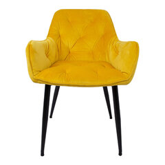 Комплект из 2 барных стульев BRITA, желтый бархат цена и информация | Стулья для кухни и столовой | hansapost.ee