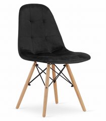 Набор из 4 стульев Dumo, черный цена и информация | Стулья для кухни и столовой | hansapost.ee
