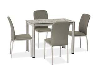 Стол Signal Meble Damar, 60x80 см, серый цена и информация | Кухонные и обеденные столы | hansapost.ee