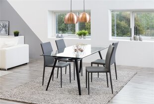 Обеденный стол Monti, черный цена и информация | Кухонные и обеденные столы | hansapost.ee