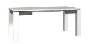 Раздвижной стол Brugia EST45, белый/серый цена и информация | Кухонные и обеденные столы | hansapost.ee