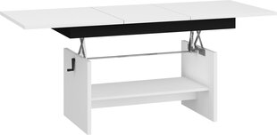 Раздвижной стол Dallas, белый / черный цена и информация | Кухонные и обеденные столы | hansapost.ee