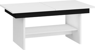 Раздвижной стол Dallas, белый / черный цена и информация | Кухонные и обеденные столы | hansapost.ee