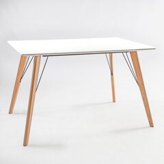 Söögilaud Helena White, valge/pruun price and information | Kitchen tables, dining tables | hansapost.ee