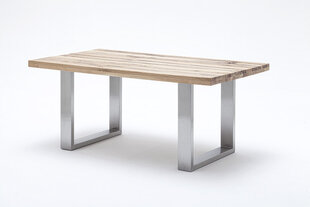 Обеденный стол MC Akcent Castello, 240x100 см, темно-коричневый/серебристый цена и информация | Кухонные и обеденные столы | hansapost.ee