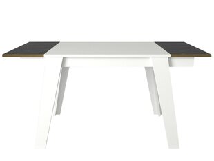Обеденный стол Kalune Design Ravenna, белый/черный цена и информация | Кухонные и обеденные столы | hansapost.ee