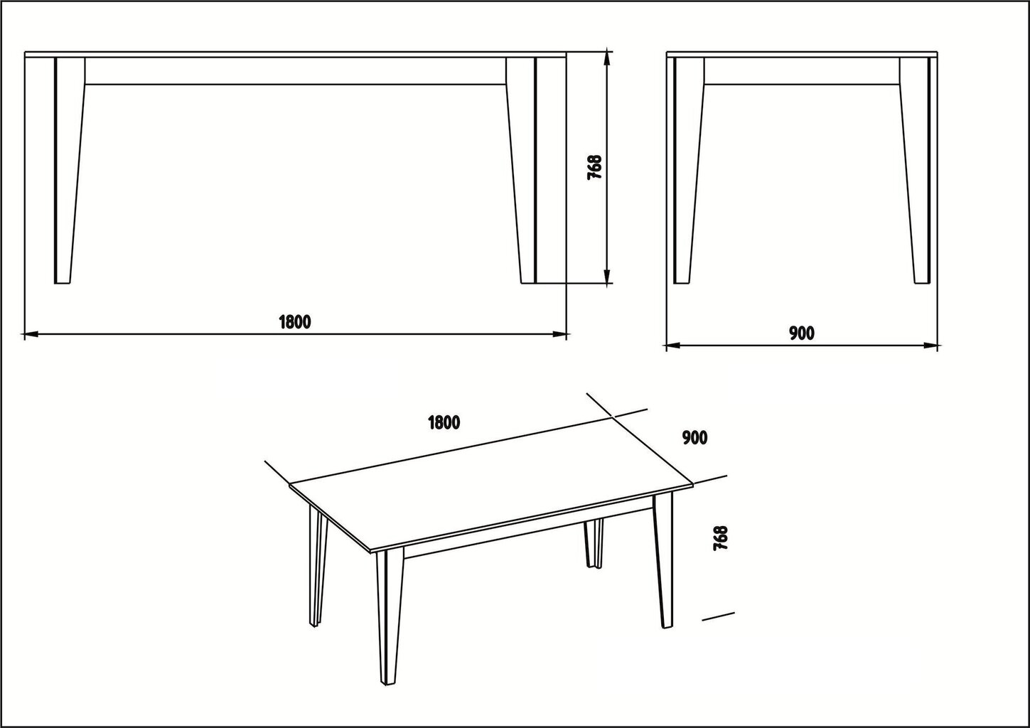 Söögilaud Kalune Design Lorenz, pruun/must цена и информация | Köögilauad, söögilauad | hansapost.ee