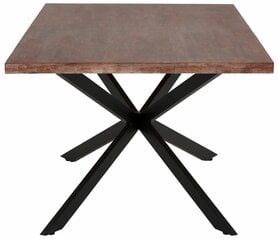 Обеденный стол Notio Living Adrian 200, темно-коричневый/черный цена и информация | Кухонные и обеденные столы | hansapost.ee