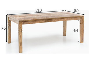 Söögilaud Rustica 120 x 90 cm price and information | Kitchen tables, dining tables | hansapost.ee