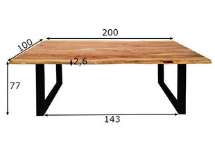 Обеденный стол Tische, 200x100, черный цена и информация | SIT Möbel Мебель и домашний интерьер | hansapost.ee