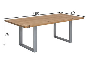 Söögilaud Tische 90x180 cm, tamm цена и информация | SIT Möbel Мебель и домашний интерьер | hansapost.ee