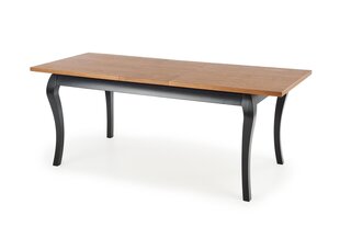 Раскладной стол Halmar Windsor, коричневый/черный цена и информация | Кухонные и обеденные столы | hansapost.ee