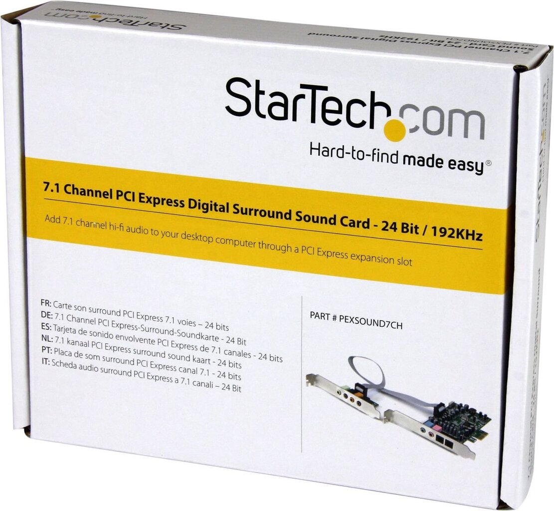 StarTech PEXSOUND7CH hind ja info | Helikaardid | hansapost.ee