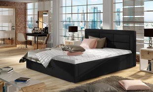 Кровать Rosano MTP, 140x200 см, черная цена и информация | Кровати | hansapost.ee