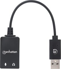 Väline helikaart Manhattan Stereo 2.1 USB-A 11cm hind ja info | Manhattan Arvutid ja IT- tehnika | hansapost.ee