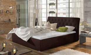 Кровать Milano MTP, 200x200 см, гобелен, коричневая цена и информация | Кровати | hansapost.ee