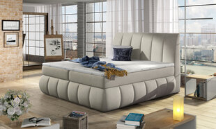 Кровать Vincenzo, 140x200 см, гобелен, светло-серая цена и информация | Кровати | hansapost.ee