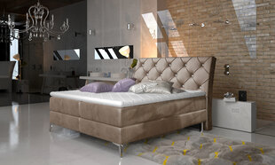 Кровать NORE Adel, 160х200 см, светло-коричневая цена и информация | Кровати | hansapost.ee