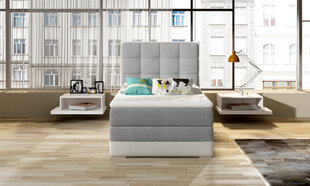 Кровать NORE ASTER, 90x200 см, серый/зеленый гобелен цена и информация | Кровати | hansapost.ee
