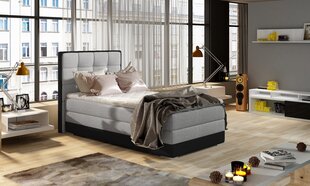 Кровать NORE ASTER, 90x200 см, серая/черная цена и информация | Кровати | hansapost.ee