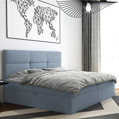 Кровать Selsey Satiri, 180x200 см, синяя цена и информация | Кровати | hansapost.ee