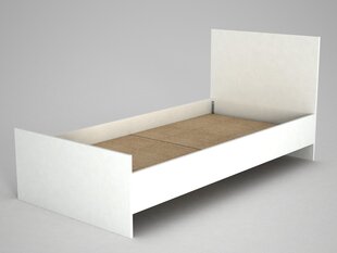 Кровать Kalune Design Ernest, 90x190 см, белая цена и информация | Кровати | hansapost.ee