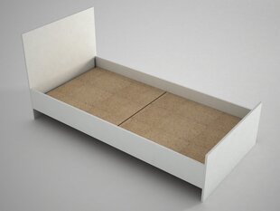 Кровать Kalune Design Ernest, 90x190 см, белая цена и информация | Кровати | hansapost.ee
