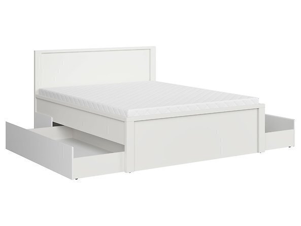 Voodi BRW Kaspian T 160x200cm, valge цена и информация | Voodid | hansapost.ee