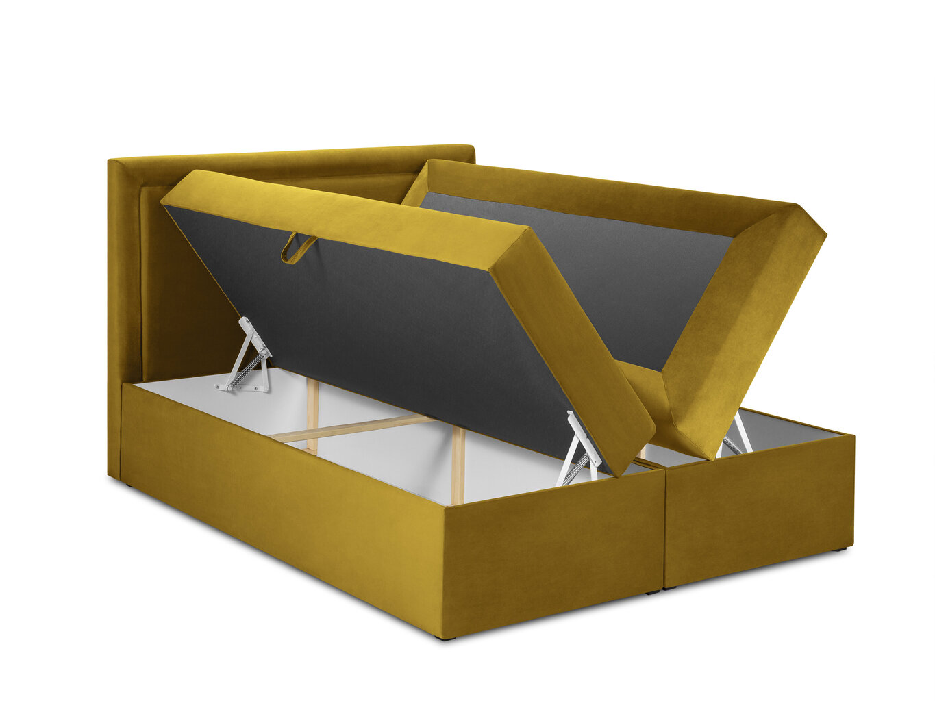 Voodi Mazzini Beds Yucca 160x200 cm, kollane цена и информация | Voodid | hansapost.ee