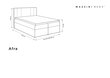 Voodi Mazzini sofas Afra 180x200 cm, beež цена и информация | Voodid | hansapost.ee