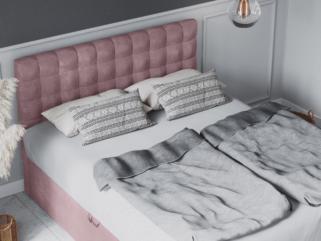Voodi Mazzini Beds Jade 180x200 cm, roosa hind ja info | Voodid | hansapost.ee