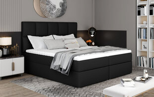 Кровать NORE Glossy 145x200 см, черная эко кожа цена и информация | Кровати | hansapost.ee