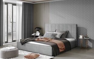 Кровать NORE Audrey 12, 140x200 см, светло-серая цена и информация | Кровати | hansapost.ee