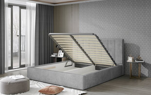 Кровать NORE Audrey 01, 200x200 см, бежевая цена и информация | Кровати | hansapost.ee