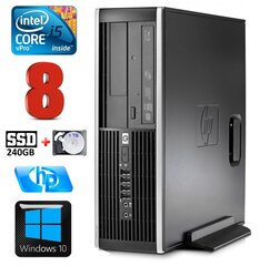 HP 8100 Elite SFF i5-650 8GB 240SSD+1TB DVD WIN10 цена и информация | Стационарные компьютеры | hansapost.ee